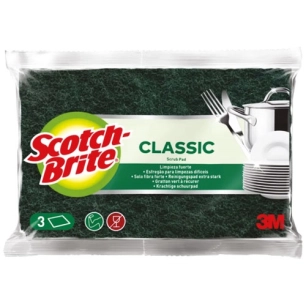 tampon scotch-brite vert x 3 160x95 mm - scotch-brite