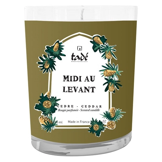 bougie midi au levant cèdre 180 g - tade