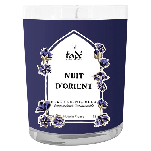 bougie nuit d'orient nigelle 180 g - tade