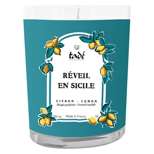 bougie réveil en sicile agrume 180 g - tade