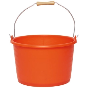 seau agricole 18 l orange fluo avec anse - vinmer