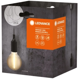 1906 pendulum vintage e27 bell noir - ledvance