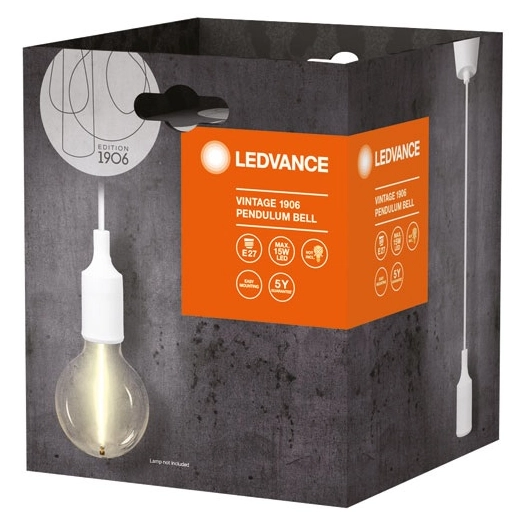 1906 suspension vintage e27 bell blanc - ledvance