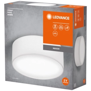 plafonnier orbis paris 300 mm e27 blanc - ledvance