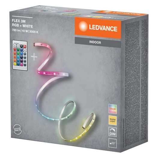 ruban led 3 m couleur changeante blanc chaud - ledvance