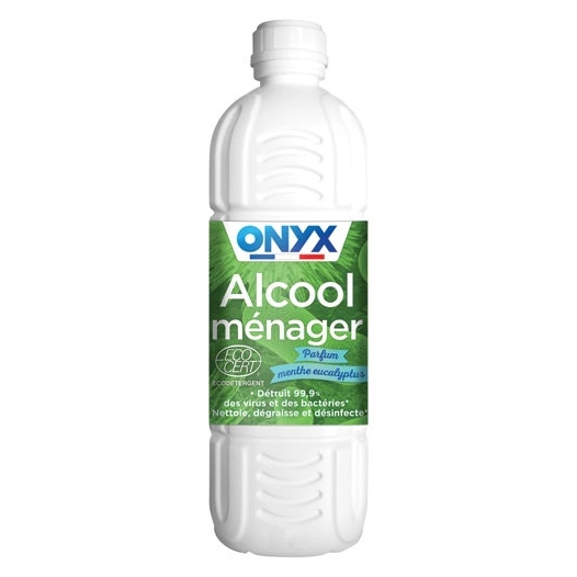 alcool ménager parfumé 1 l menthe eucalyptus - onyx