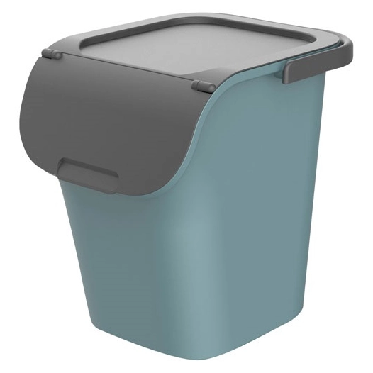 poubelle de tri trihome 40 l vert eucalyptus - eda