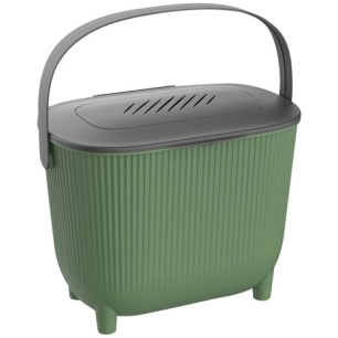 poubelle à compost 10 l vert cactus - eda