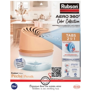 absorbeur aéro 360° 20m² collection couleur pêche - rubson