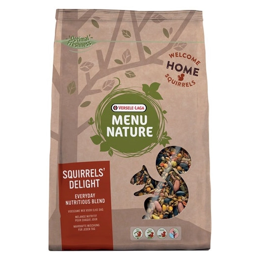 menu nature délice mélange pour écureuils 600 g - versele laga