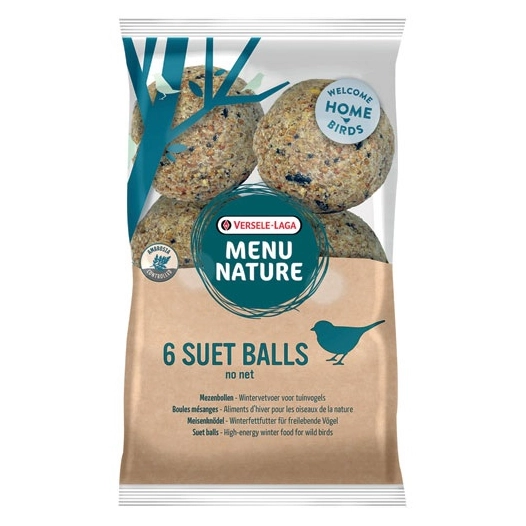menu nature 6 boules mésanges sans filet - versele laga