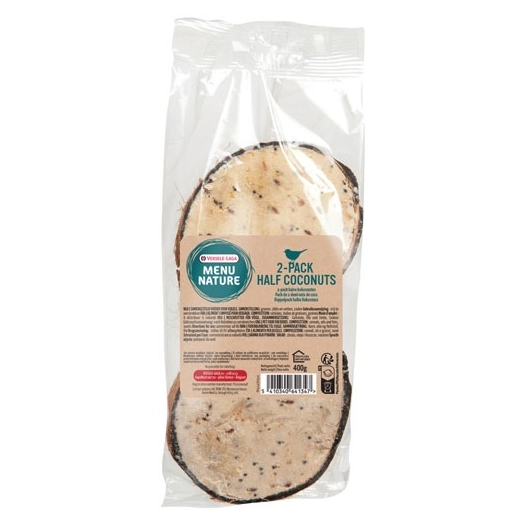menu nature pack de 2 demies noix de coco 400 g - versele laga