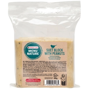 menu nature pain de graisse aux arachides 300 g - versele laga