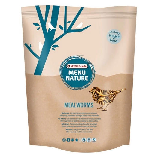 menu nature vers de farine séchés 300 g - versele laga