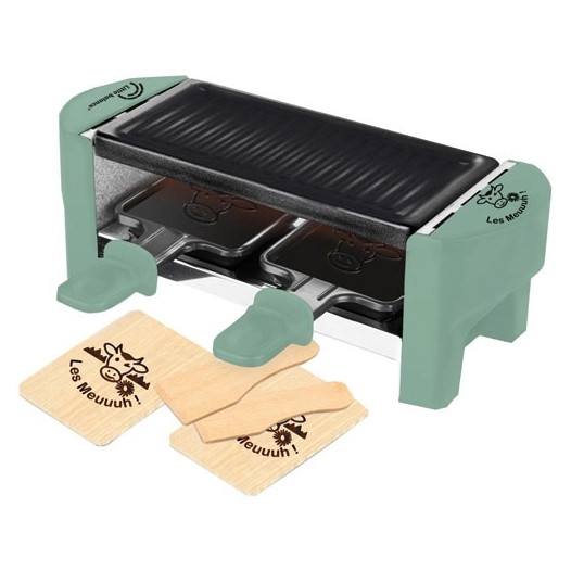 raclette 2 personnes vert sapin - meuuuh...! - 8746 - little balance
