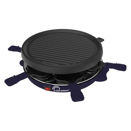 raclette 6 personnes bleu nuit - cheese & fun - 8747 - little balance