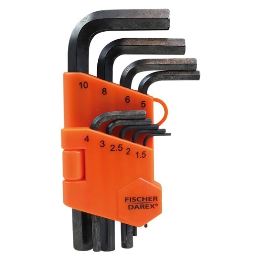 cle male hexagonales x 9 avec porte outils - fischer darex