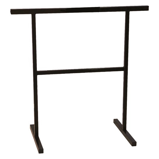 treteau métallique solid noir 74 x 74 cm - cqfd