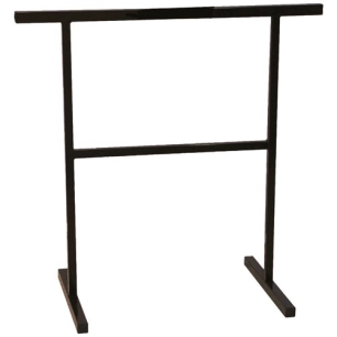 treteau métallique solid noir 74 x 74 cm - cqfd