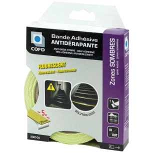 bande adhésive antidérapante fluo 25 mm x 5 m - cqfd