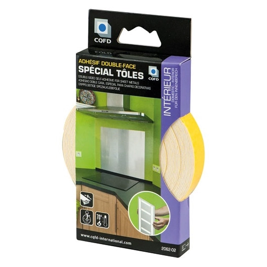 mousse adhésive double face intérieur 19 mm x 6 m - cqfd