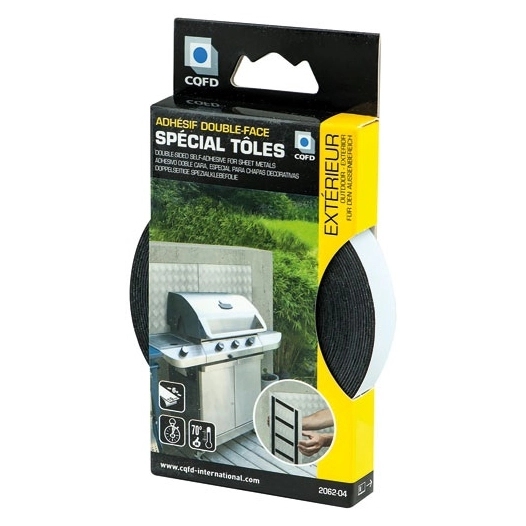 mousse adhésive double face intérieur/extérieur 19 mm x 6 m - cqfd