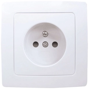 prise bi-polaire 2p+t blanc - profile