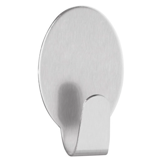 crochet adhésif permanent oval métal x 4 - tesa