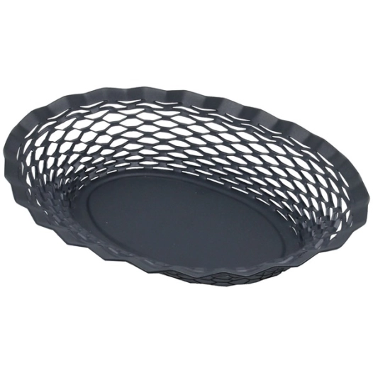 corbeille à pain 25 x 18 cm bleu nuit - vintage - roger orfevre