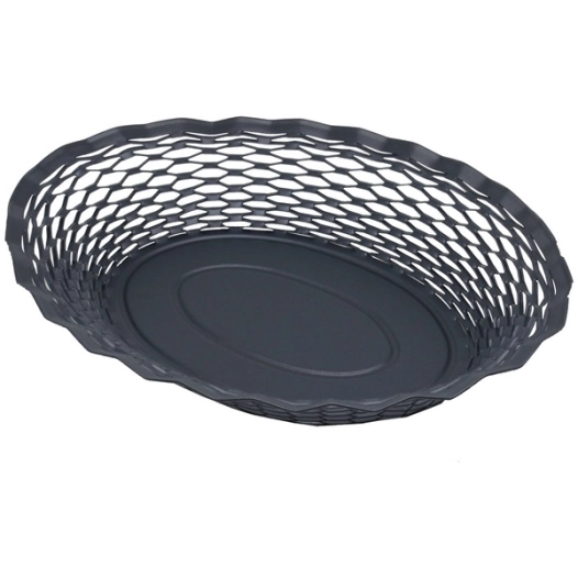 corbeille à pain 30 x 24 cm bleu nuit - vintage - roger orfevre