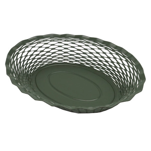 corbeille à pain 30 x 24 cm vert sapin - vintage - roger orfevre