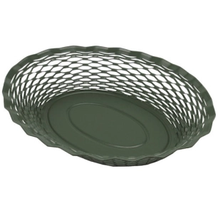 corbeille à pain 30 x 24 cm vert sapin - vintage - roger orfevre