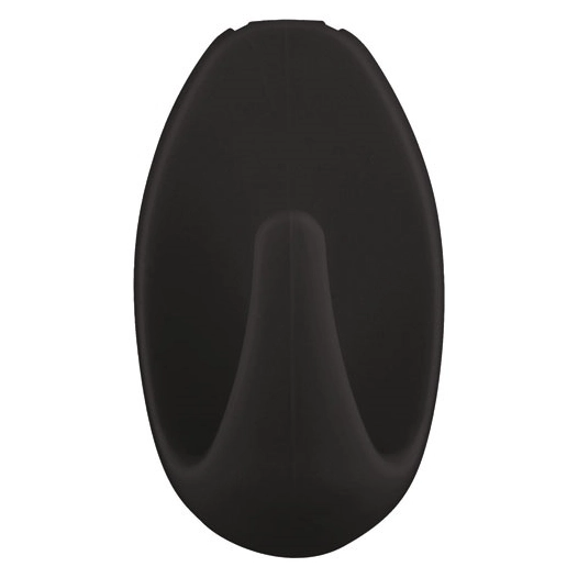 crochets adhésif déco noir petit oval x 3 - tesa