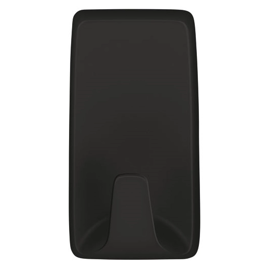 crochet adhésif déco noir rectangulaire petit format x 3 - tesa