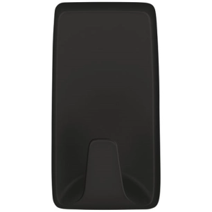 crochet adhésif déco noir rectangulaire petit format x 3 - tesa