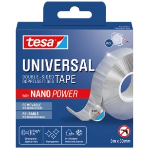 ruban de fixation universel nanopower 3m x 30 mm - tesa