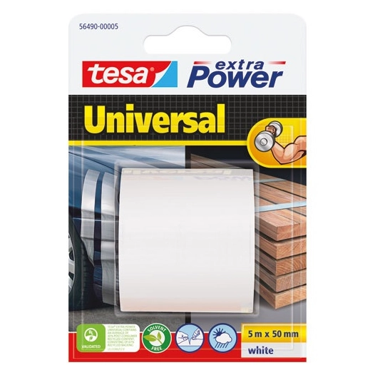 ruban extrapower universel 5 m x 50 mm blanc - tesa