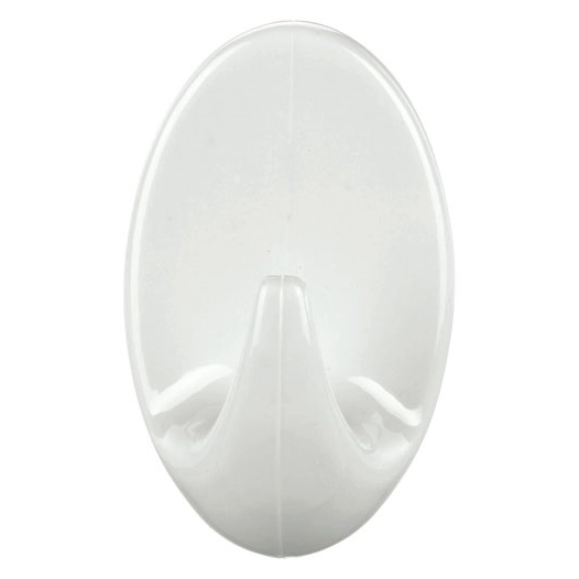 crochet adhésif permanent blanc ovale small x 2 - tesa