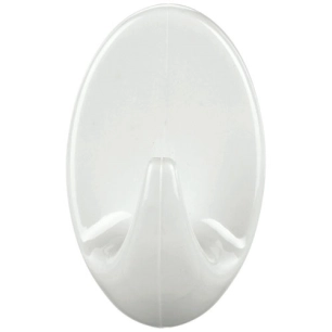 crochet adhésif permanent blanc ovale small x 2 - tesa