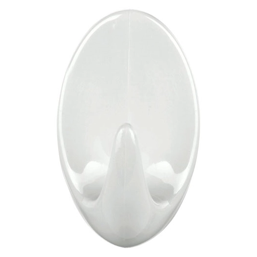 crochet adhésif permanent blanc ovale large x 2 - tesa