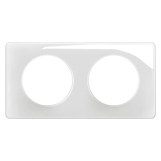 céliane plaque 2p blanc émaillé - legrand