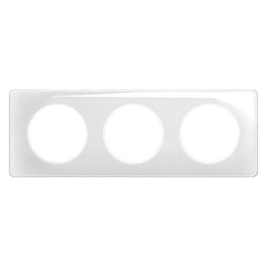 céliane plaque 3p blanc émaillé - legrand