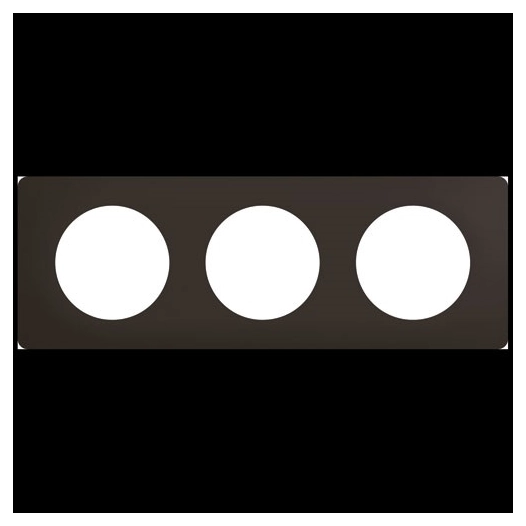 céliane plaque 3p noir mat - legrand
