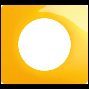 céliane plaque 1p jaune safran - legrand