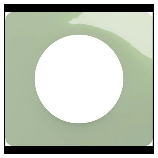 céliane plaque 1p vert céladon - legrand