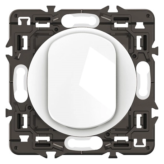 céliane poussoir 6 a composable blanc - legrand