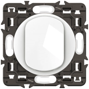 céliane poussoir 6 a composable blanc - legrand