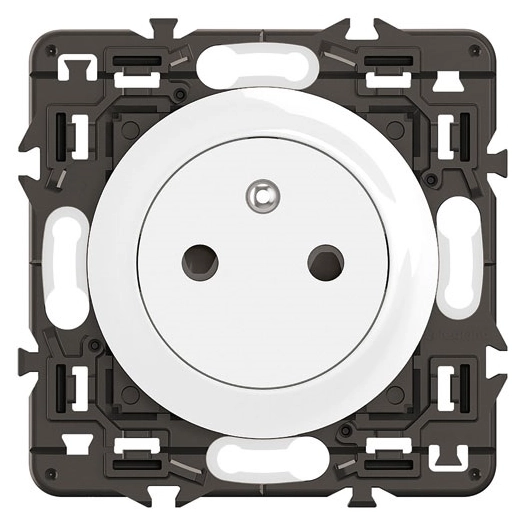 céliane prise 2p + terre surface confort composable blanc - legrand
