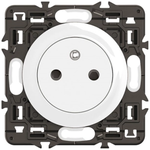 céliane prise 2p + terre surface confort composable blanc - legrand