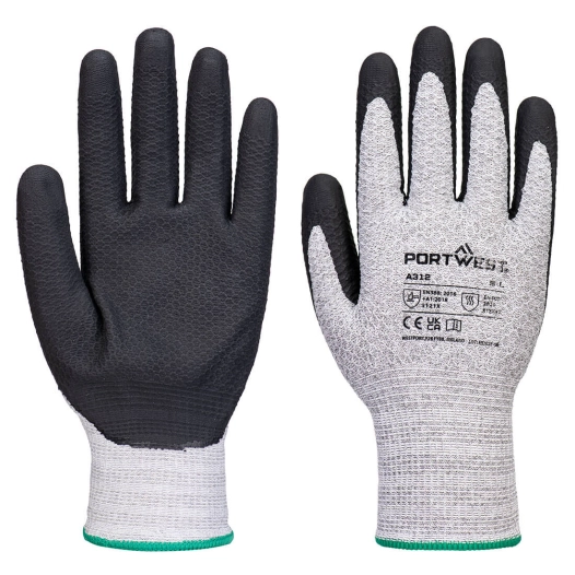 gant grip 13 en nitrile (pk12) - taille xl - gris/noir - portwest
